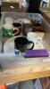 TOTE OF SERVING DISHES - 9