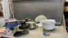 STARFRIT CHOPPER, T-FAL PRESSURE COOKER, MIXING BOWLS, STRAINER