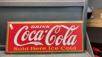 REPLICA COCA COLA METAL SIGN