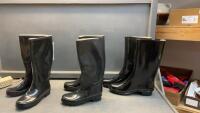 (3) PAIRS RUBBER BOOTS
