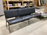 BLACK VINYL BENCH