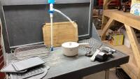 WATER JUG PUMP, CUTTING BOARD, MESH TRAY, POWER BAR