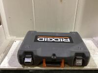 RIDGID TOOL SET, VSR DRILL, (2) BATTERY, CHARGER