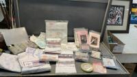 NEEDLEPOINT STAMPED KITS, BIN OF THREAD, HAZEL&rsquo;S LOOM