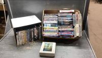(2)BOXES OF DVD&rsquo;S