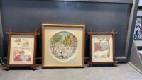 (3) CROSS STITCH PICTURES