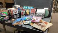 CRATE OF ASSORTED ADULT + CHILDRENS BOOKS