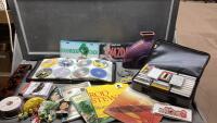CASSETTES, CD&rsquo;S, SONG BOOKS, VASE, NOVELTY LICENSE PLATES
