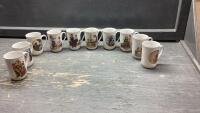 FLAT OF NORMAN ROCKWELL MUGS (10 PC)