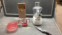 BLACK + DECKER SLICER, APPLE PEELER, KNIVES