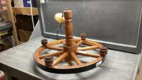 WAGON WHEEL LIGHT FIXTURE - 4 LIGHT
