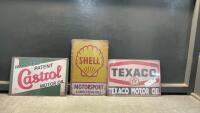 (3) METAL SIGNS - REPLICAS