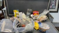MISC HOUSEHOLD & PLUMBING SUPPLIES - ZIP TIES, SMOKE ALARM, STEEL WOOL, ETC
