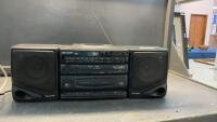 SHARP PORTABLE STEREO SYSTEM - CD/CASSETTE/RADIO