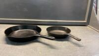 2 GOOD CAST FRY PANS