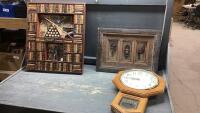 WALL CLOCK, BILLIARD 3D PICTURE, MONKEY FRAMED FIGURES