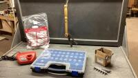 SKEET FLINGER, WASHER HOSE, MILWAUKEE M12 CHARGER, PLASTIC ORGANIZER