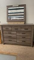 LARGE 7-DRAWER DRESSER W/ MIRROR