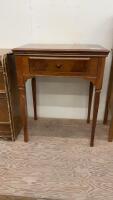 VITAGE SEWING MACHINE CABINET W/ DROP DOWN FRONT DRAWER