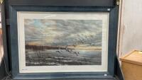 LARGE DUCK PICTURE - &ldquo;PURSUERS AT DAWN&rdquo; BY WEE LEE