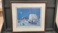 &ldquo;A PRAIRIE CHRISTMAS&rdquo; BY EVETTE MOORE&hellip;. WINTER SCENE PRINT