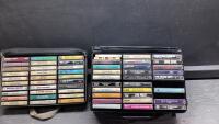 (2) CASES OF CASSETTES