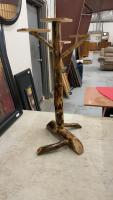 HANDCRAFTED WOOD PLANT STAND