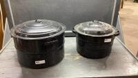 (2) CANNERS WITH RACKS