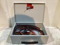 TOOL BOX W/ BOOSTER CABLES