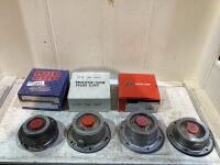 (4) ASSORTED HUB CAPS
