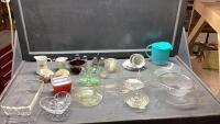 (2)BOXES - VINTAGE CREAM +SUGARS, JUICER, SALT + PEPPER