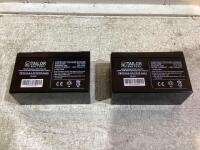 (2) TAILOR BATTERIES