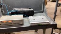 HITACHI AM FM TUNER, SONY UNDER CABINET MOUNT RADIO/CD PLAYER + SONY RADIO CASSETTE BOOMBOX