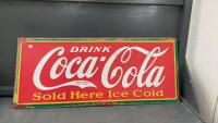 METAL REPLICA COCA-COLA SIGN