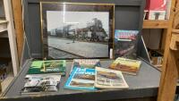 TRAIN BOOKS & MAGAZINES AND A PICTURE