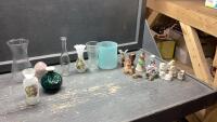 (2)BOXES - VASES AND ASSORTED KNICK KNACKS