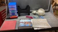 MINI DESK ORGANINZER, FILE/MAGAZINE HOLDER, CLIP ON FAN, NORTH AMERICAN BIG GAME RECORD BOOK