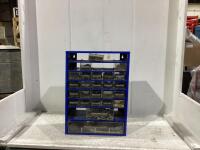 METAL BOX SCREW/BOLTS ORGANIZER WINT CONTENTS INSIDE