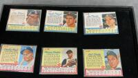 SET OF 6 1962 BASEBALL CARDS