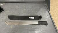 18&rdquo; MATCHETTE IN NYLON SHEATH