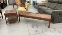 VINTAGE SKLAR COFFEE TABLE & END TABLE