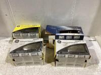 (3) HALOGEN 4 HEADLAMP SYSTEM & (1) SYLVANIA SILVERSTAR HEADLAMP