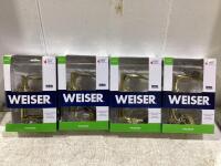 (4) WEISER LEVER DOOR LOCKS