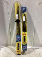 (2) RAIN-X WEATHERBEATER WIPERS 24" & 28"