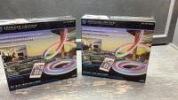(2)INDOOR/OUTDOOR COLOUR CHANGING FLEX LIGHTS