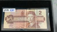 CANADA $2 BILL - 1986