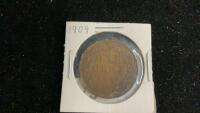 1909 CANADA LARGE ONE CENT