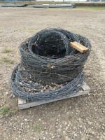 Hand rolled barbed wire