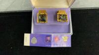 SWAROVSKI CRYSTAL CUFFLINKS