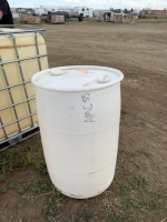 45 gallon poly barrel with lid